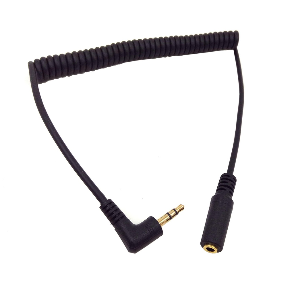 Cable 3.5mm Espiral M/M 3ft