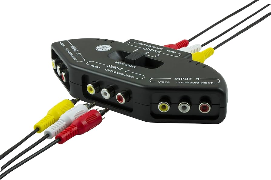 GE Audio/Video y Game Switch 3 Puerto