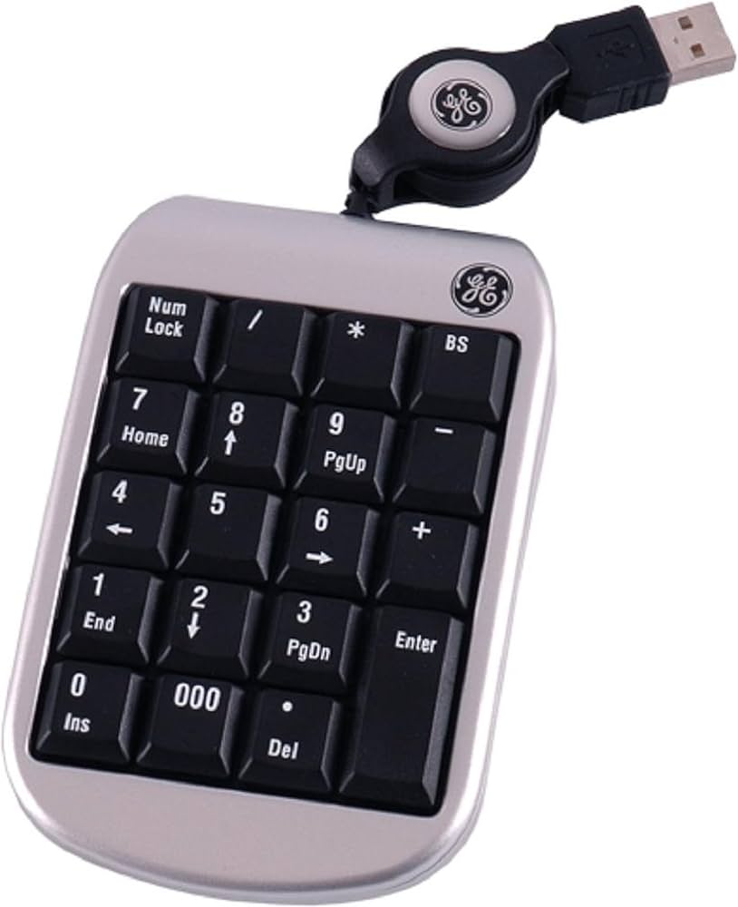 GE Retractable Numero Pad USB