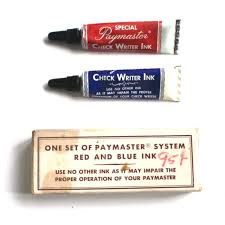 Paymaster Tinta Rojo/Azul