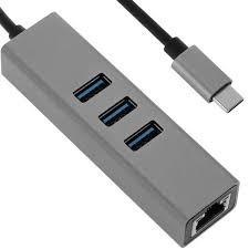 USB-C a 3xUsb 3.0 y Rj45
