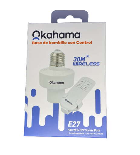 [911405] Bulb Socket con Control IR