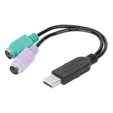 [364966] Cable Manhattan 1 USB a 2 PS/2