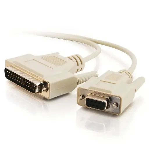 [C008-10] Cable Null Modem DB25M to DB9F 10ft