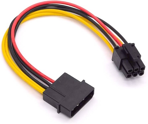 [338653] Cable Power 6Pin a 5.24" 4Pin Molex
