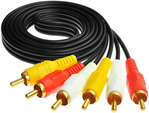 [226684] GE Cable Audio/Video 3RCA 6ft