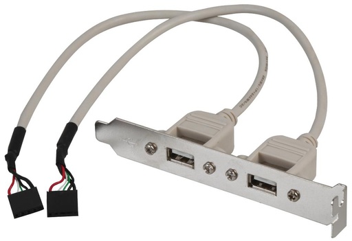 [311687] Slot Cable USB, 2XUSB A TO 2X5 PIN